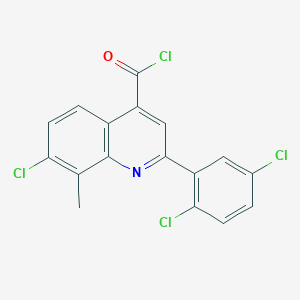 7-Chloro-2-(2,5-dichlorophenyl)-8-methylquinoline-4-carbonyl chloride - 1160256-66-5