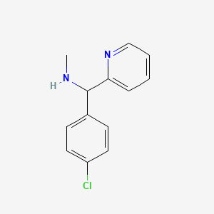 [(4-Chlorophenyl)(pyridin-2-yl)methyl](methyl)amine - 1184195-76-3