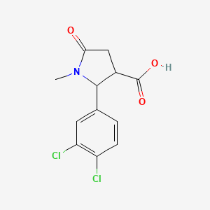 2-(3,4-Dichlorophenyl)-1-methyl-5-oxopyrrolidine-3-carboxylic acid - 1267413-08-0