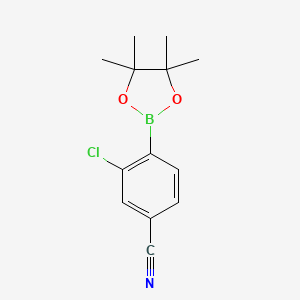 3-Chloro-4-(4,4,5,5-tetramethyl-1,3,2-dioxaborolan-2-yl)benzonitrile - 945391-06-0