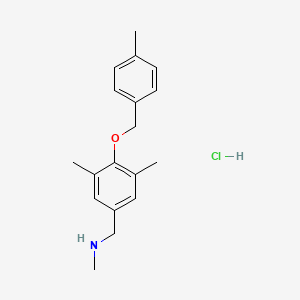 ({3,5-Dimethyl-4-[(4-methylphenyl)methoxy]phenyl}methyl)(methyl)amine hydrochloride - 1311318-32-7
