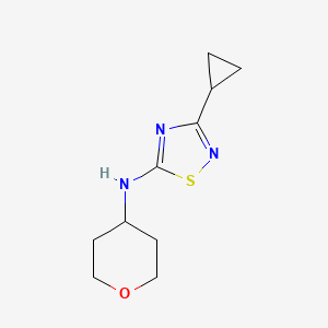 3-cyclopropyl-N-(oxan-4-yl)-1,2,4-thiadiazol-5-amine - 1497065-91-4