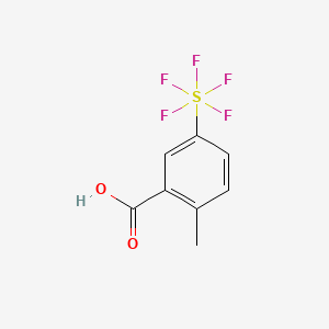 2-Methyl-5-(pentafluorosulfur)benzoic acid - 623943-54-4