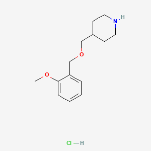 4-(((2-Methoxybenzyl)oxy)methyl)piperidine hydrochloride - 1220027-34-8