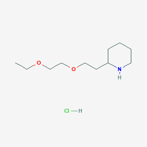 2-[2-(2-Ethoxyethoxy)ethyl]piperidine hydrochloride - 1220028-29-4