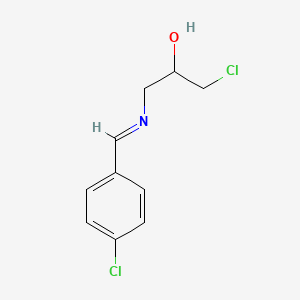 1-chloro-3-[(4-chlorophenyl)methylideneamino]propan-2-ol - 1345879-87-9