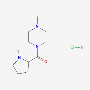 (4-Methyl-1-piperazinyl)(2-pyrrolidinyl)methanone hydrochloride - 1236260-93-7