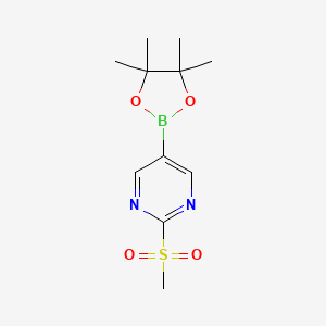 2-(Methylsulfonyl)-5-(4,4,5,5-tetramethyl-1,3,2-dioxaborolan-2-yl)pyrimidine - 1417628-73-9