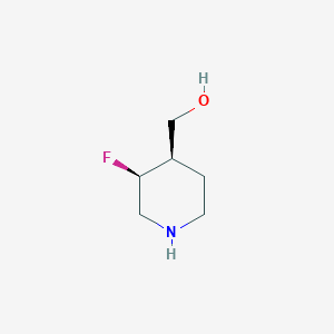 [(3S,4R)-rel-3-Fluoropiperidin-4-yl]methanol - 895634-73-8