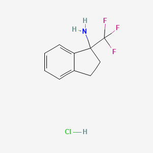 1-(trifluoromethyl)-2,3-dihydro-1H-inden-1-amine hydrochloride - 1443981-81-4