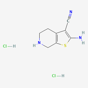 2-Amino-4,5,6,7-tetrahydrothieno[2,3-c]pyridine-3-carbonitrile dihydrochloride - 2098031-42-4
