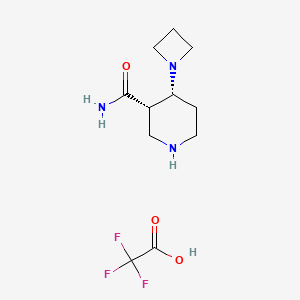 (cis)-4-(Azetidin-1-yl)piperidine-3-carboxamide trifluoroacetic acid salt - 1449117-49-0
