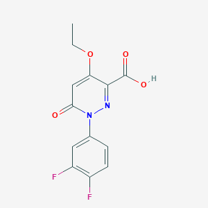 1-(3,4-Difluorophenyl)-4-ethoxy-6-oxo-1,6-dihydropyridazine-3-carboxylic acid - 1638612-69-7