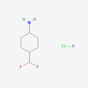 4-(Difluoromethyl)cyclohexan-1-amine hydrochloride - 2098033-30-6