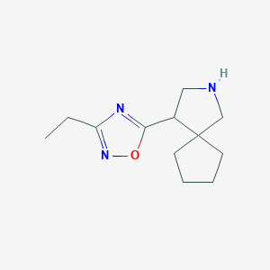 3-Ethyl-5-(2-azaspiro[4.4]nonan-4-yl)-1,2,4-oxadiazole - 1955515-78-2