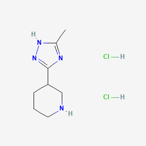 3-(3-Methyl-1H-1,2,4-triazol-5-yl)piperidine dihydrochloride - 1609402-84-7