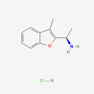 (1R)-1-(3-methyl-1-benzofuran-2-yl)ethan-1-amine hydrochloride - 1807890-97-6