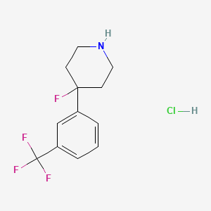 4-Fluoro-4-[3-(trifluoromethyl)phenyl]piperidine hydrochloride - 1803599-83-8