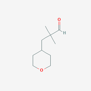 2,2-Dimethyl-3-(oxan-4-yl)propanal - 1262411-31-3