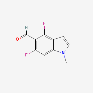4,6-Difluoro-1-methyl-1H-indole-5-carbaldehyde - 1823324-74-8