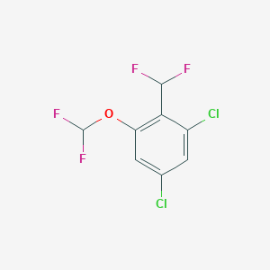 1,5-Dichloro-3-(difluoromethoxy)-2-(difluoromethyl)benzene - 1807036-19-6