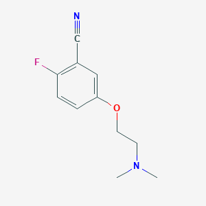 5-[2-(Dimethylamino)ethoxy]-2-fluorobenzonitrile - 1864062-45-2