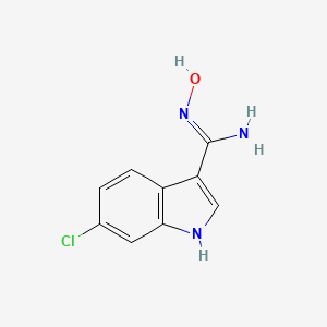 6-Chloro-N-hydroxy-1H-indole-3-carboximidamide - 889942-64-7