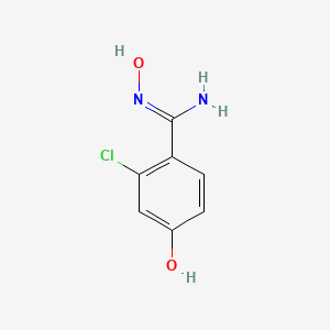 2-chloro-N',4-dihydroxybenzene-1-carboximidamide - 1062669-34-4