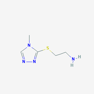 2-((4-Methyl-4H-1,2,4-triazol-3-yl)thio)ethanamine - 936940-53-3