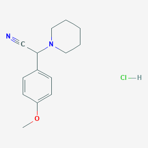 2-(4-Methoxyphenyl)-2-(1-piperidyl)acetonitrile hydrochloride - 1440535-53-4