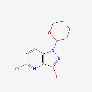 5-Chloro-3-iodo-1-(tetrahydro-2H-pyran-2-yl)-1H-pyrazolo[4,3-b]pyridine - 1416713-15-9