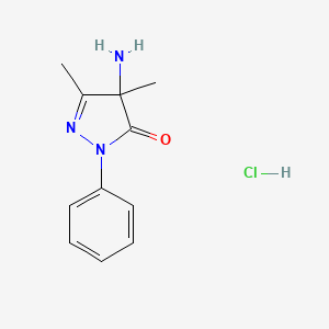 4-Amino-4,5-dimethyl-2-phenyl-2,4-dihydro-3H-pyrazol-3-one hydrochloride - 2108381-76-4