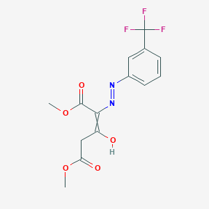 Dimethyl3-oxo-2-(2-(3-(trifluoromethyl)phenyl)hydrazono)pentanedioate - 121582-47-6