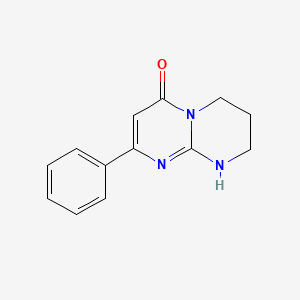 2-phenyl-6,7,8,9-tetrahydro-4H-pyrimido[1,2-a]pyrimidin-4-one - 74411-91-9