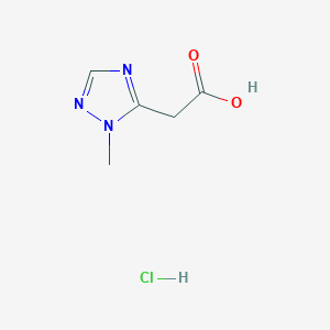 2-(1-methyl-1H-1,2,4-triazol-5-yl)acetic acid hydrochloride - 1803604-10-5