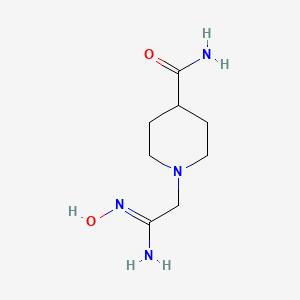 1-[(N'-Hydroxycarbamimidoyl)methyl]piperidine-4-carboxamide - 2098155-98-5