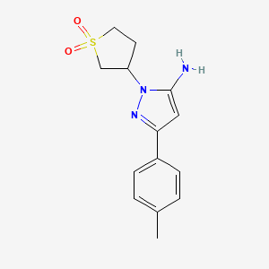 1-(1,1-dioxidotetrahydro-3-thienyl)-3-(4-methylphenyl)-1H-pyrazol-5-amine - 1152680-68-6