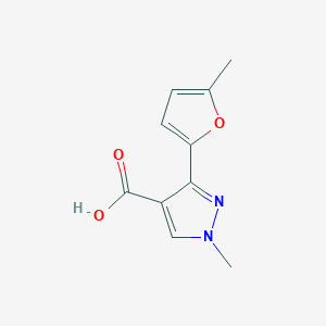 1-Methyl-3-(5-methylfuran-2-yl)-1h-pyrazole-4-carboxylic acid - 1152509-79-9