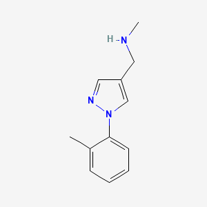 N-Methyl-1-[1-(2-methylphenyl)-1H-pyrazol-4-YL]methanamine - 400757-10-0