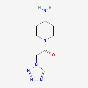 1-(4-aminopiperidin-1-yl)-2-(1H-1,2,3,4-tetrazol-1-yl)ethan-1-one - 1154259-16-1