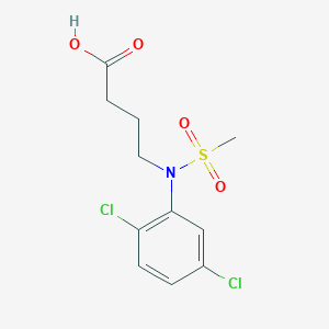 4-[(2,5-Dichlorophenyl)(methylsulfonyl)amino]butanoic acid - 1266513-78-3