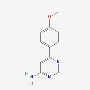 6-(4-Methoxyphenyl)pyrimidin-4-amine - 791524-73-7