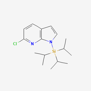 1H-Pyrrolo[2,3-B]pyridine, 6-chloro-1-[tris(1-methylethyl)silyl]- - 956407-32-2
