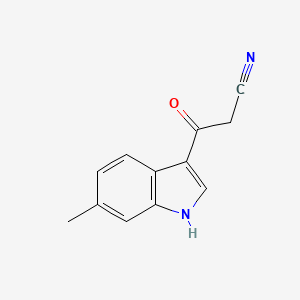 3-(6-methyl-1H-indol-3-yl)-3-oxopropanenitrile - 1194024-40-2