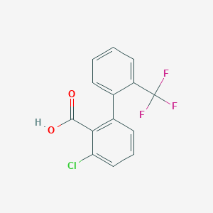 6-Chloro-2-(2-trifluoromethylphenyl)benzoic acid - 1261786-21-3