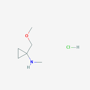 1-(Methoxymethyl)-N-methylcyclopropanamine hydrochloride - 1255717-61-3