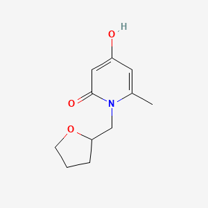 4-hydroxy-6-methyl-1-(tetrahydrofuran-2-ylmethyl)pyridin-2(1H)-one - 612802-30-9