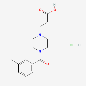 3-[4-(3-Methylbenzoyl)-1-piperazinyl]propanoic acid hydrochloride - 1211511-21-5