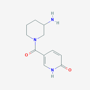 (3-Aminopiperidin-1-yl)(6-hydroxypyridin-3-yl)methanone - 1250545-76-6