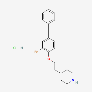 4-{2-[2-Bromo-4-(1-methyl-1-phenylethyl)phenoxy]-ethyl}piperidine hydrochloride - 1220029-82-2